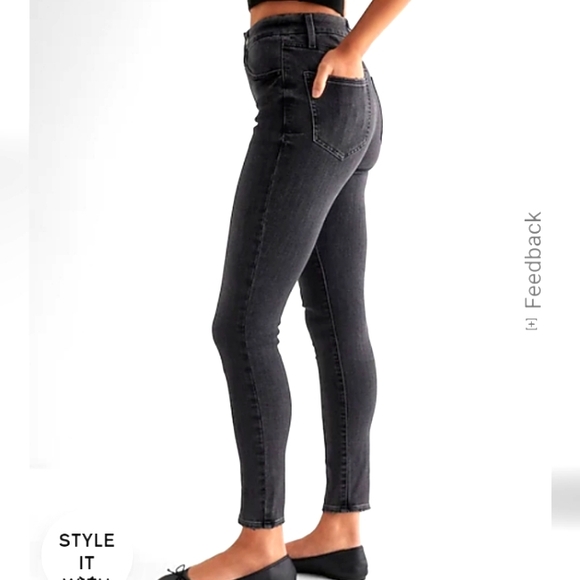 💞Express skinny midrise jeans 8 long💞 - Picture 2 of 8